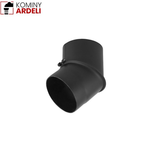 Kolano 45* Czarne Sztywne Żaroodporne 2,0 Mm Fi 180