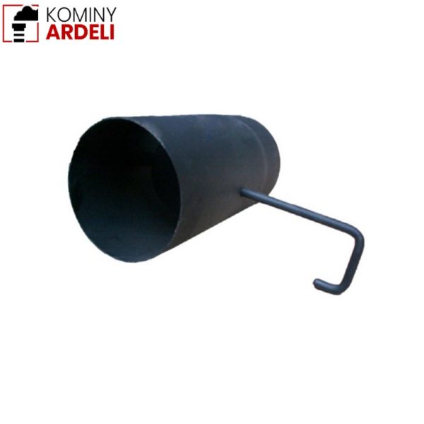 Szyber Przepustnica Czarna Żaroodporna 2,0 Mm Fi 130